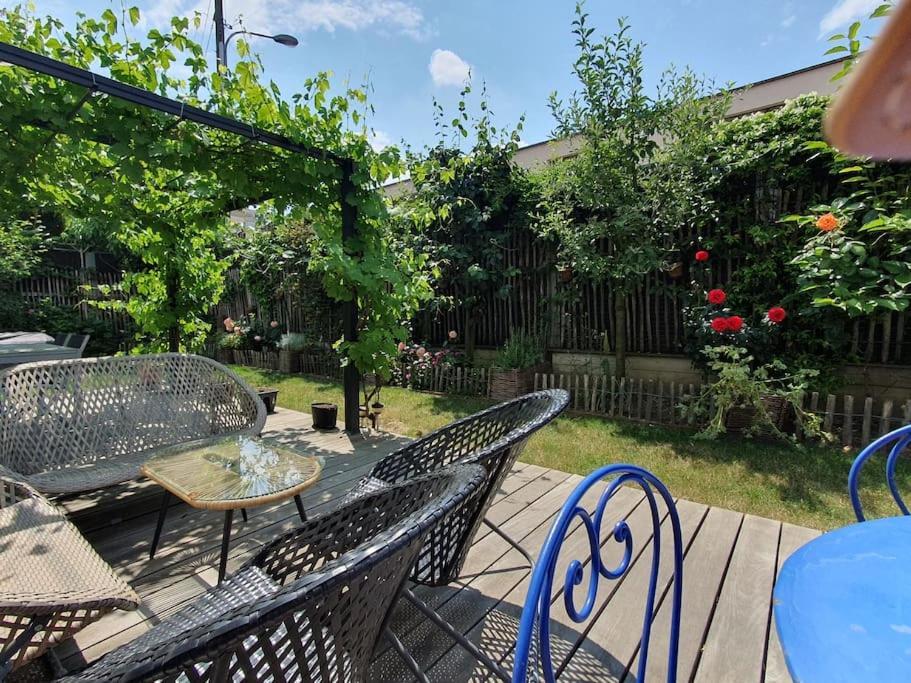 Appartement Dans Un Jardin Genf Exterior foto